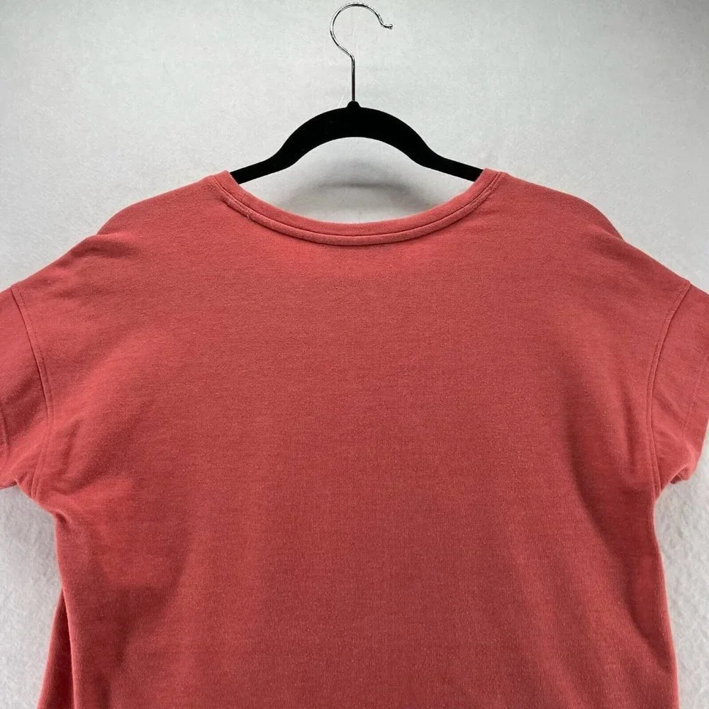The North Face Top Womens Sz S Terry Crewneck Dolman Sleeve Cotton Blend Orange - Picture 5 of 10